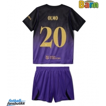 Barcelona Dani Olmo #20 Bortedraktsett Barn 2026-27 Kortermet (+ Korte bukser)